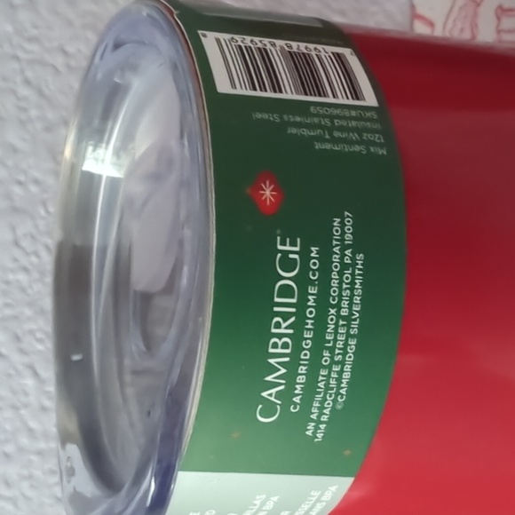 New Set of 2 Holiday Wine Drink Tumblers - Picture 4 of 7